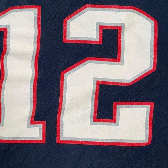 Tom Brady Men Size Large T-shirt New England Patriots Team Apparel NFL #12 GOAT - Picture 11 of 12